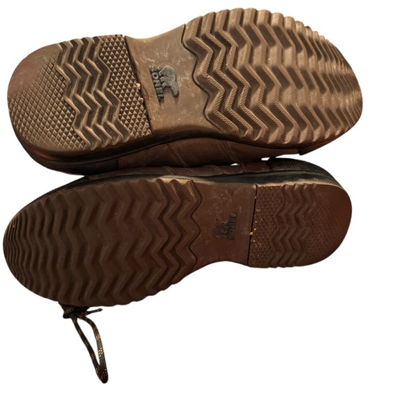 Sorel Ankeny Mid Rise Hiking Boots Mens Size 8 Brown Leather Waterproof Outdoor - Picture 9 of 10